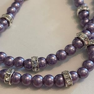 Hand made unique purple necklace